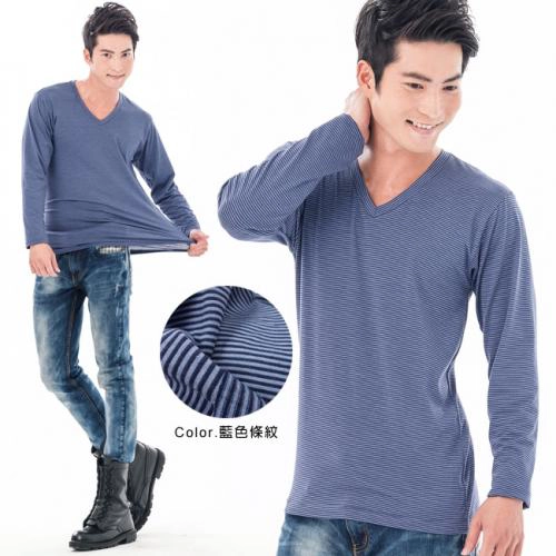 Taiwan made men's moisture absorbing and warm heating jacket V-neck style