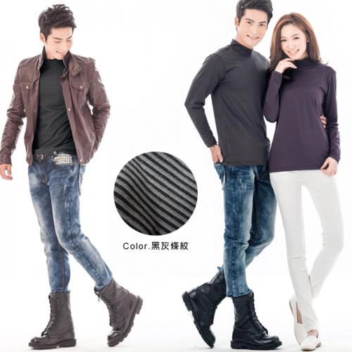 Taiwan made men's moisture absorbing and warm heating jacket - stand up collar style
