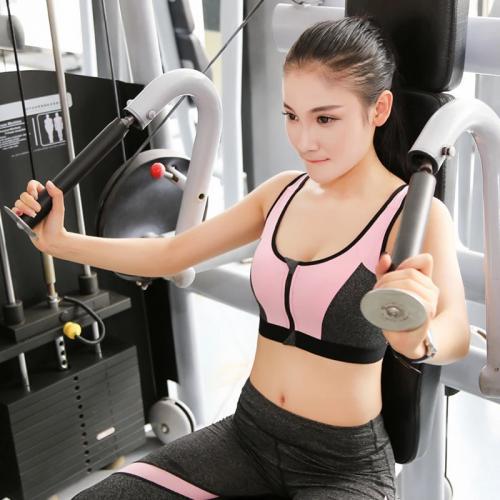 Professional high-strength gathering shock-absorbing sports bra without steel ring inner cup