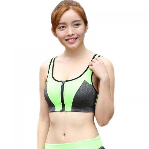 Latest edge wrapped professional high-strength gathering shock-absorbing bra without steel ring inner cup sports bra