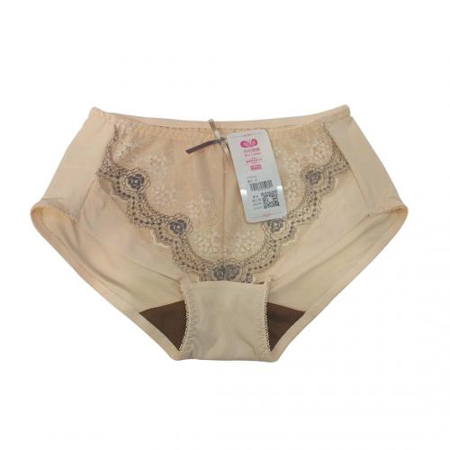 【 Easy to wear without steel rim 】 Cool coffee gauze low spine deep V-underwear 配套內褲