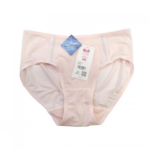 Plain, simple, fashionable, cool feeling yarn adjusted underwear with matching underwear