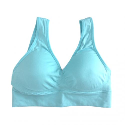 Elastic cotton seamless steel ring sports type shockproof deep V underwear set in 5 colors