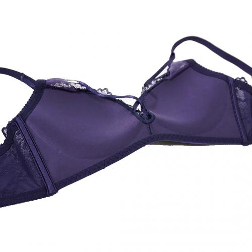 Sexy deep V cross without steel ring gathering underwear