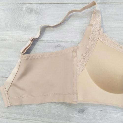 One piece smooth, comfortable and seamless adjustable breast bra