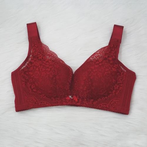 No steel ring centralized adjustment gathered up sexy lace underwear (8-833)