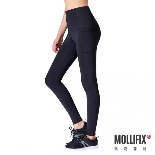 Mollifix Marifis MoveFree High Stretch Training Plastic Pants (Black)