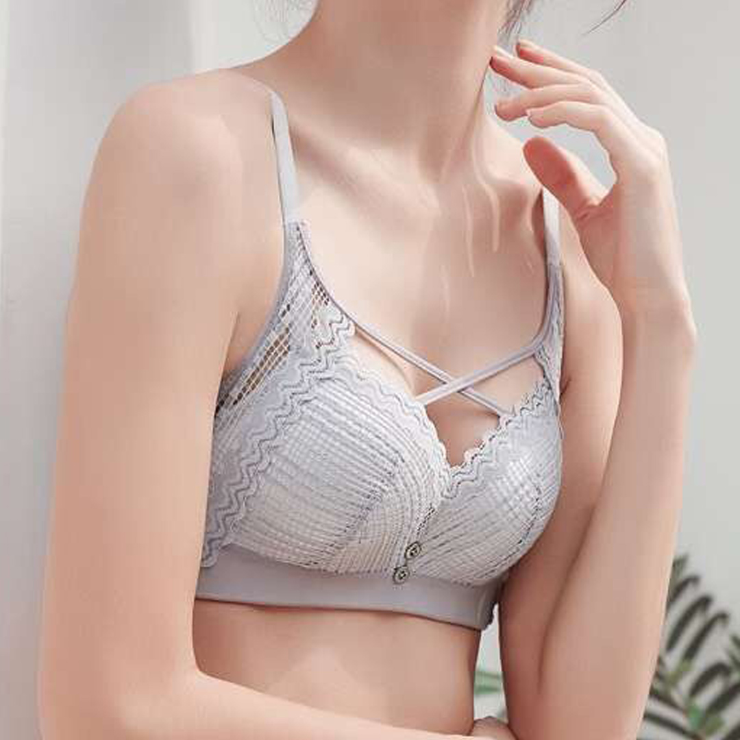 Gentle and breathable baby cotton breast support, gathering and seamless underwear