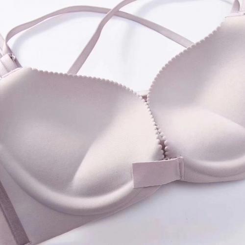 Adjustable front buckle, cross back, no support, no steel ring underwear