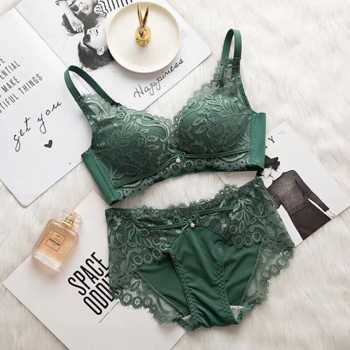 Simple and lightweight baby cotton breathable deep V no steel ring lace underwear