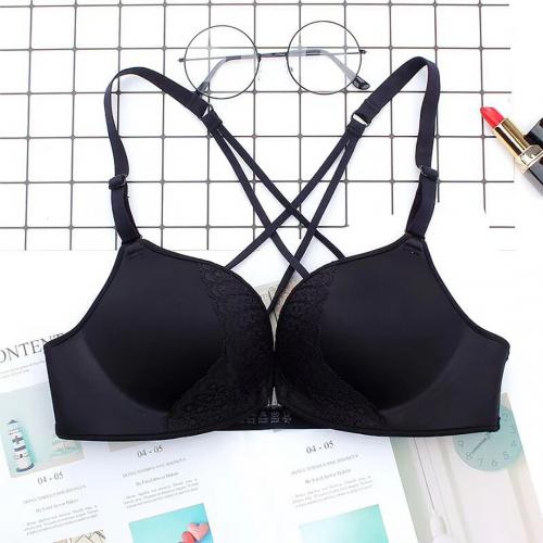 Butterfly wing pattern lace&front button chicken heart cross thin shoulder strap beautiful back underwear