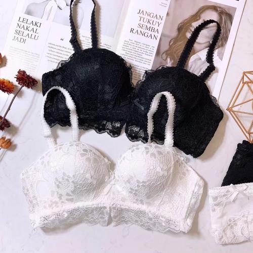 Small chest gathered, sexy lace without steel ring, anti sagging, gathered accessory bra