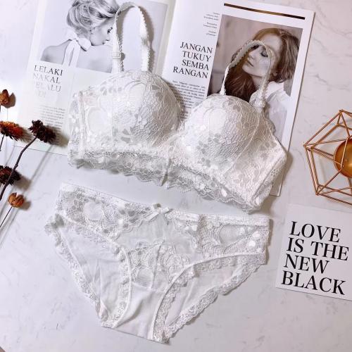Small chest gathered, sexy lace without steel ring, anti sagging, gathered accessory bra
