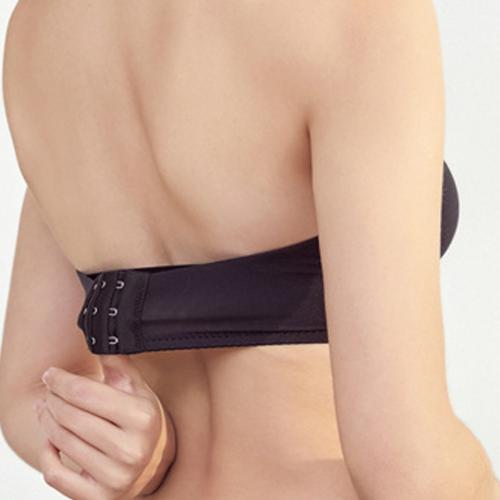 Simple pearl fabric one-piece gathered strapless half cup underwear
