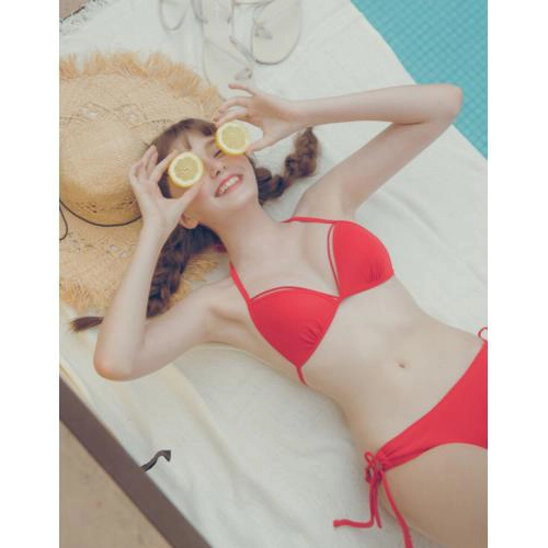 讓你戀愛馬卡龍比堅尼美胸泳衣-台灣製