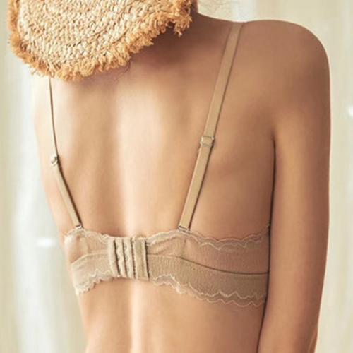 French sexy lace small dot triangular cup thin collection seamless underwear