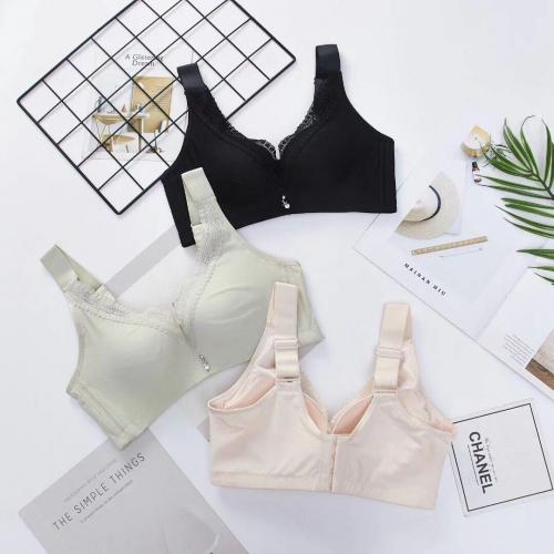 Sexy lace edge, plus size wide shoulder straps, thin design, gathered on top, seamless lingerie
