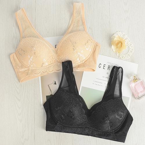 Fashionable lace, lace, mesh, breathable, widened shoulder straps, gathering and collecting accessory underwear