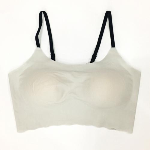 Seamless thin one-piece slim shoulder strap strapless sexy backless sleep sports bra