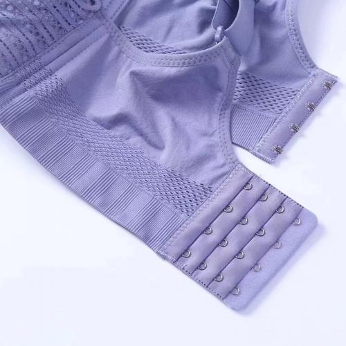 Anti glare sexy embroidery cup breathable side ratio comfortable and soft upper support adjustable without steel ring underwear
