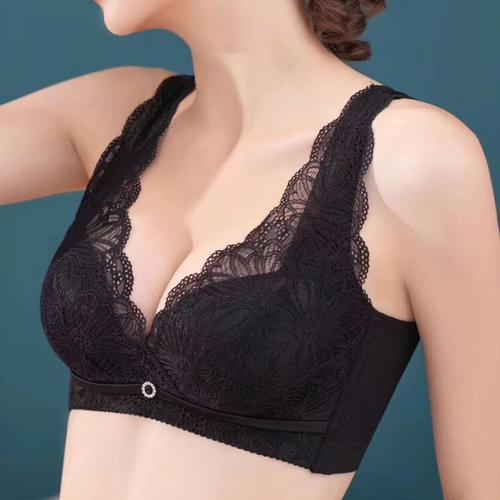 Soft and skin friendly 3D medium thick B-cup vest style vest without steel rings, gathered on the upper support to prevent sagging underwear