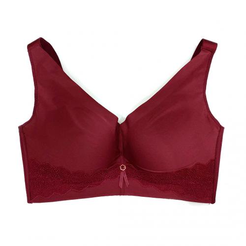 French elegant three-dimensional hollow out small lace thin style C cup without steel ring and magnetic adjustment type breast bra