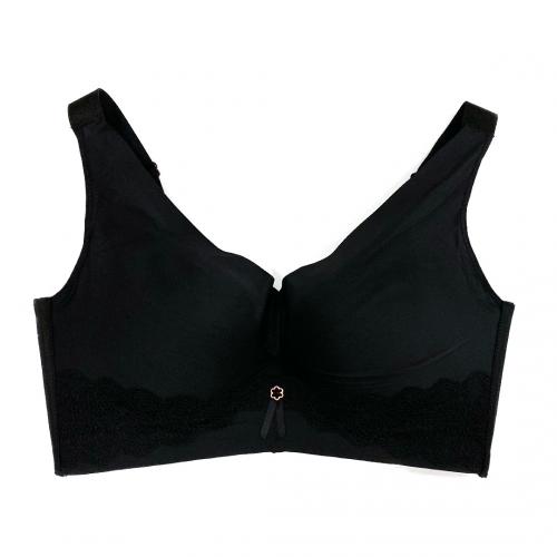French elegant three-dimensional hollow out small lace thin style C cup without steel ring and magnetic adjustment type breast bra
