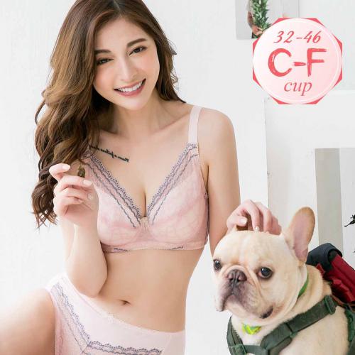【C-F大尺碼】全罩包覆涼感機能內衣 六色款 - 鋼圈