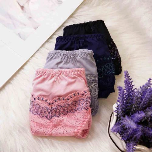 C-F Large Cup French Noble Functional Adjustable Underwear Matching Underwear