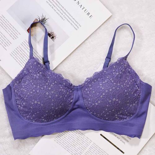 Relax Bra Crystal Lace Strap without Steel Rim Sleep Casual Underwear