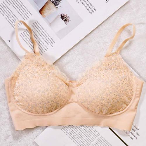 Relax Bra Crystal Lace Strap without Steel Rim Sleep Casual Underwear