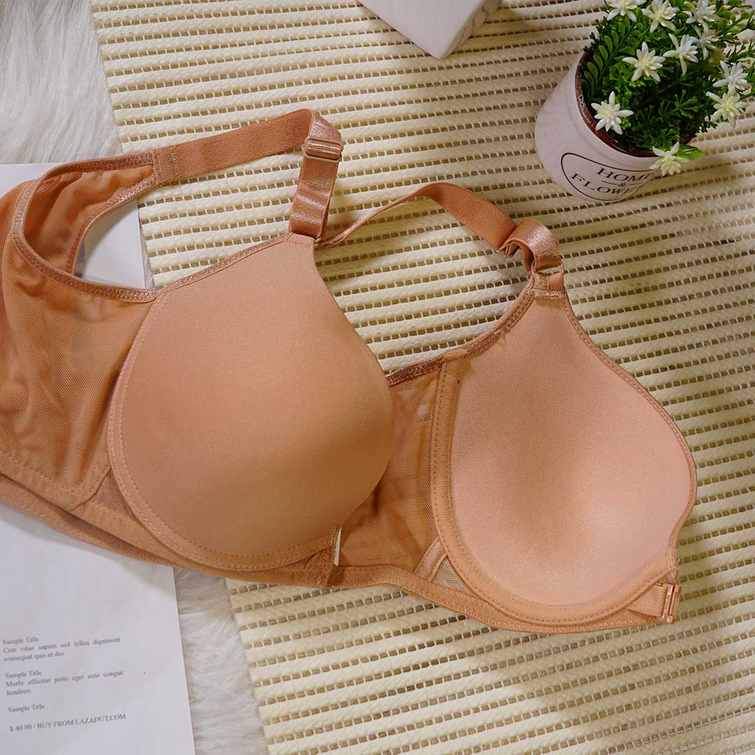 Bra Codes 前扣修背透氣素面內衣 - 鋼圈