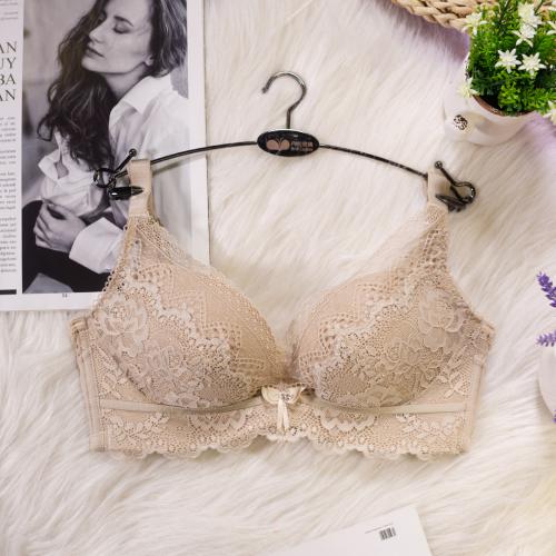 Light oxygen series, lace back breathable gathering without steel ring underwear