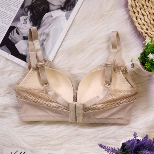 Light oxygen series, lace back breathable gathering without steel ring underwear
