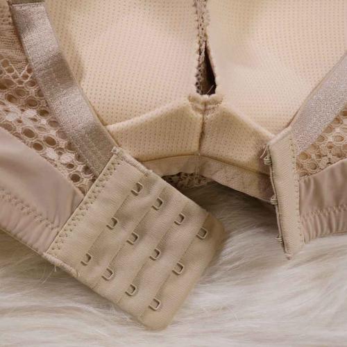 Light oxygen series, lace back breathable gathering without steel ring underwear