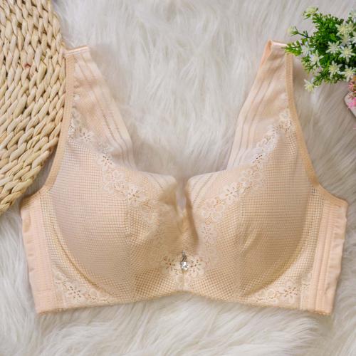 Memory soft steel ring 360 degree three-dimensional care large chest ultra-thin breathable adjustable underwear