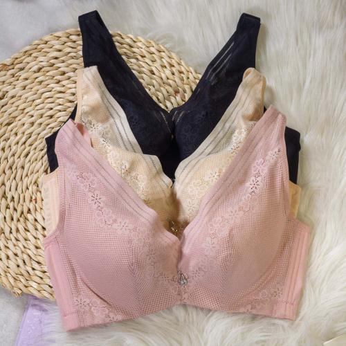 Memory soft steel ring 360 degree three-dimensional care large chest ultra-thin breathable adjustable underwear