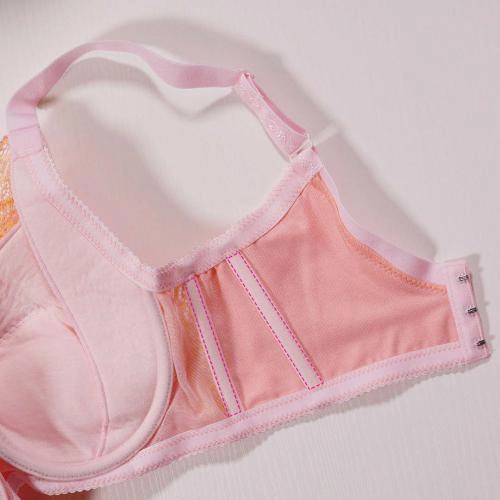 【 C-G Large Size 】 Bobo Memory Steel Rim Wrapped Lace Underwear Purple Orange Blue