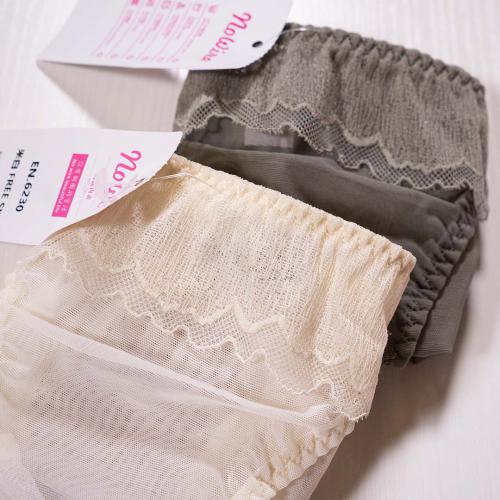Summer sexy mesh lace small chest thin cup gathered on top without steel ring underwear matching pants