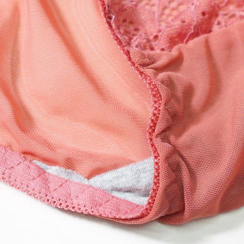 Deep V sexy lace hem, thin and comfortable to gather, with adjustable back and matching underwear pants