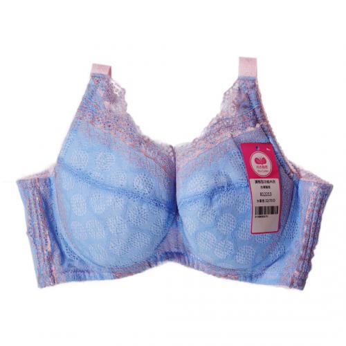 【 C-G Large Size 】 Bobo Memory Steel Rim Wrapped Lace Underwear Purple Orange Blue
