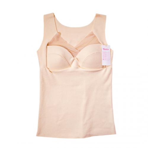 Winter double-sided German velvet warm vest with built-in chest cushion integrated vest underwear