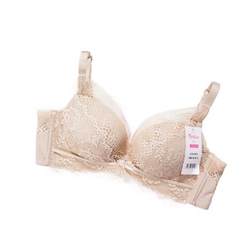 Light oxygen series, lace back breathable gathering without steel ring underwear