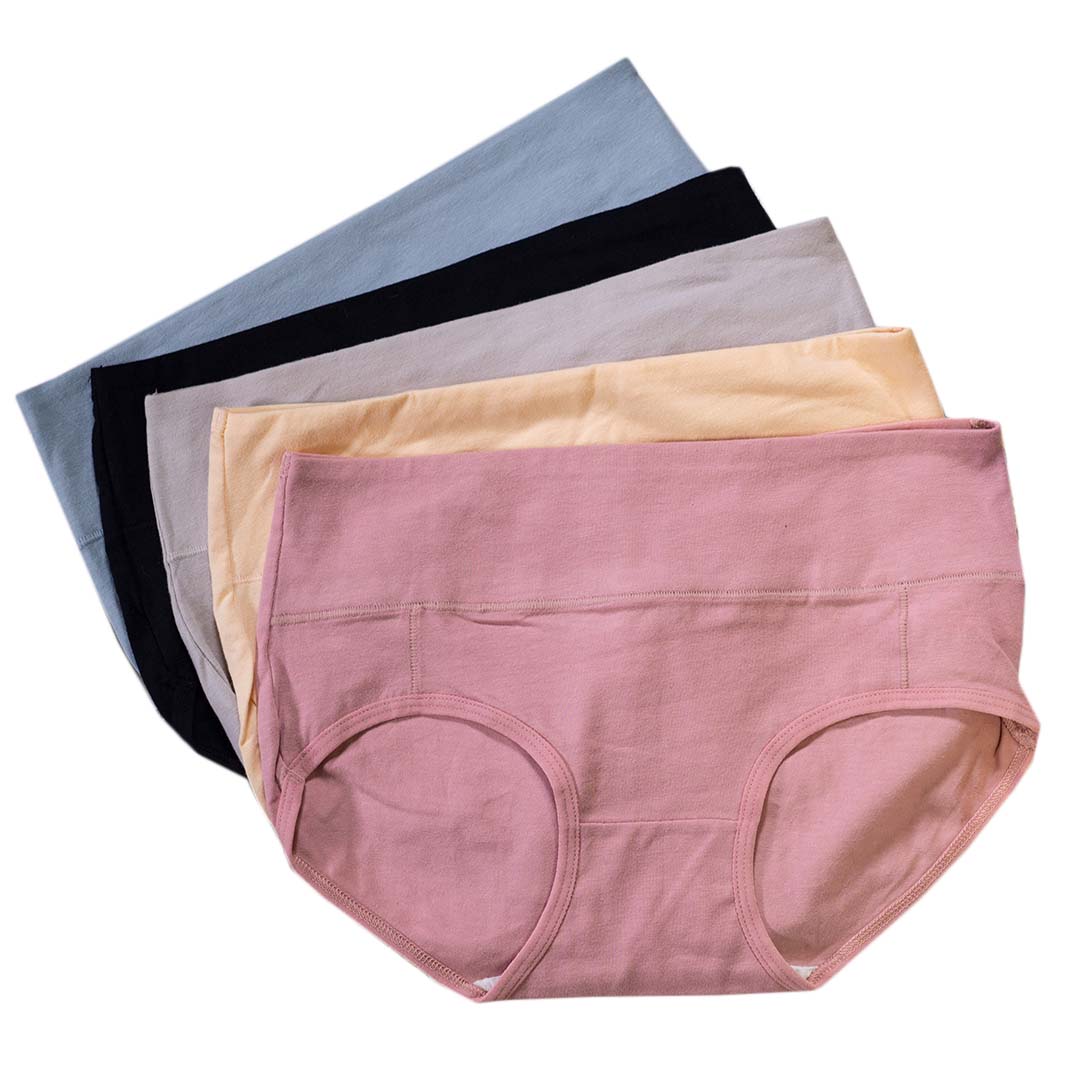 Leyi high waisted antibacterial pure cotton underwear up to size M-XXXL