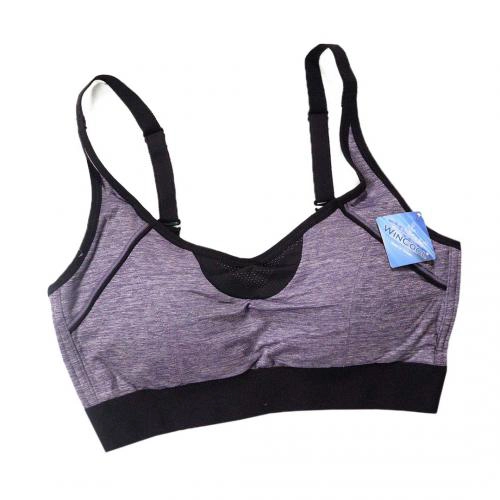 Gentle and comfortable, adjustable back cross shoulder straps, sports bra