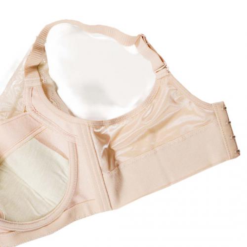 Big breasted and beautiful C-cup soft memory titanium ring upright cotton anti sagging underwear