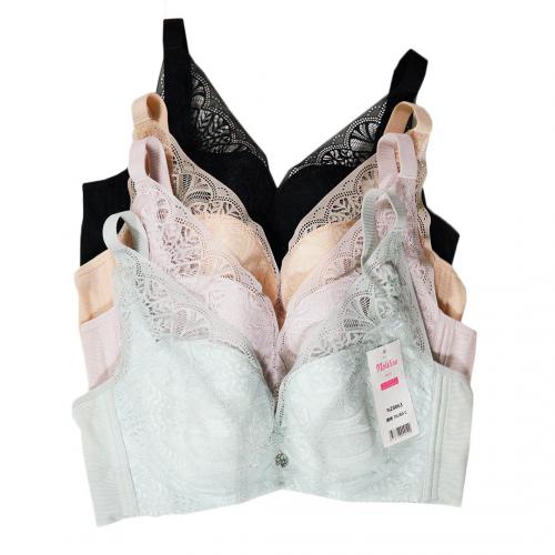 Big breasted and beautiful C-cup soft memory titanium ring upright cotton anti sagging underwear