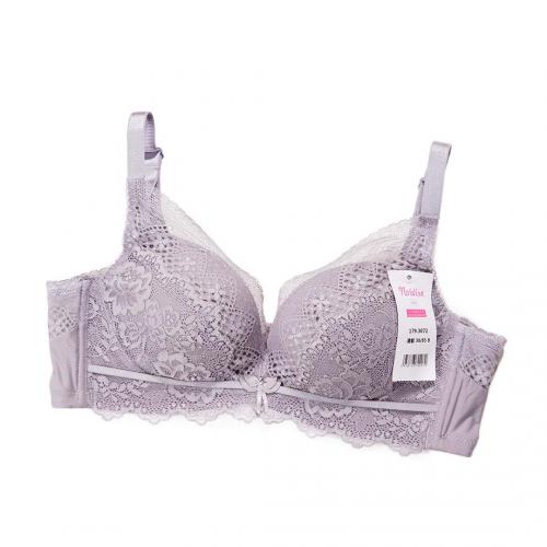Light oxygen series, lace back breathable gathering without steel ring underwear