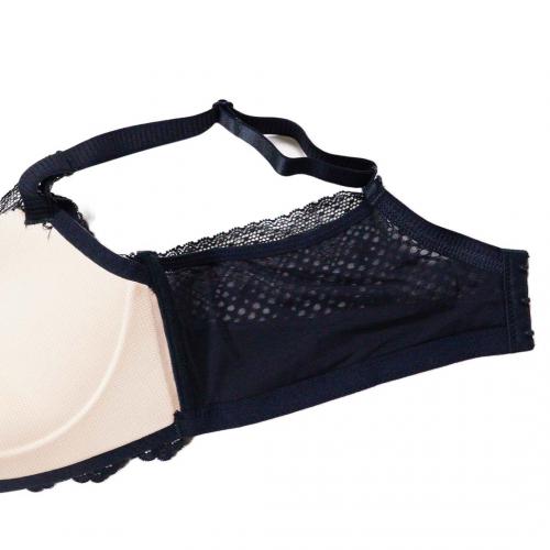 Light oxygen series, lace back breathable gathering without steel ring underwear