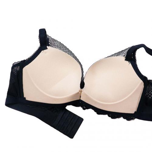 Light oxygen series, lace back breathable gathering without steel ring underwear